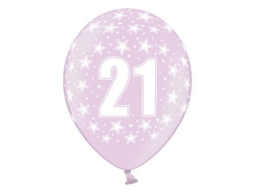 Palloncini 30cm, 21st Birthday, Metallic Mix, 50 pezzi