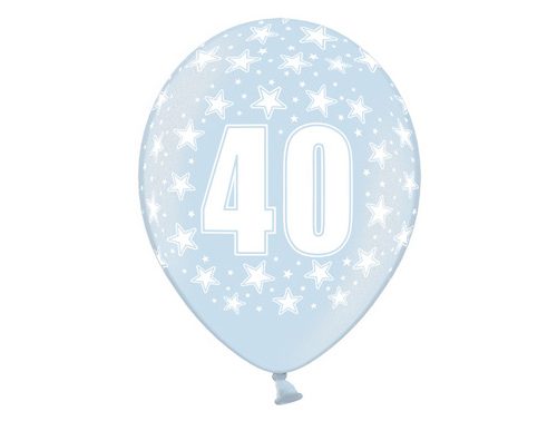 Palloncini 30cm, 40th Birthday, Metallic Mix, 50 pezzi