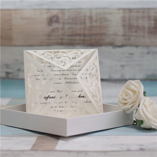 Partecipazioni in pizzo tipo scrigno