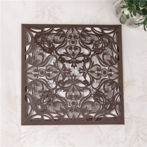 Partecipazioni pizzo marrone