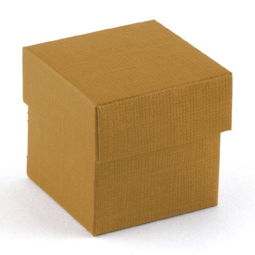 Scatola oro con coperchio
