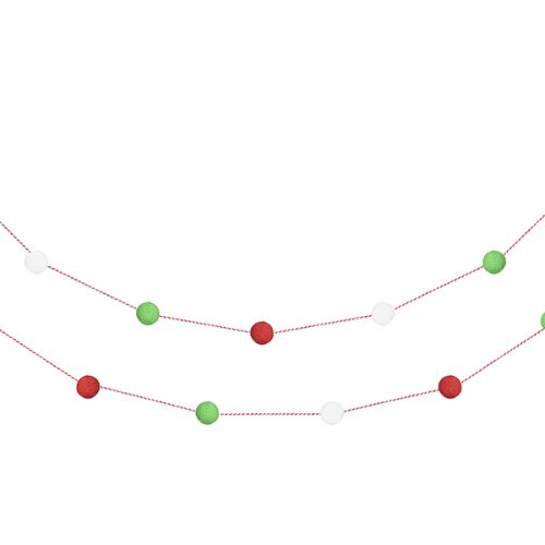 Festone Pompom, mix, 2m