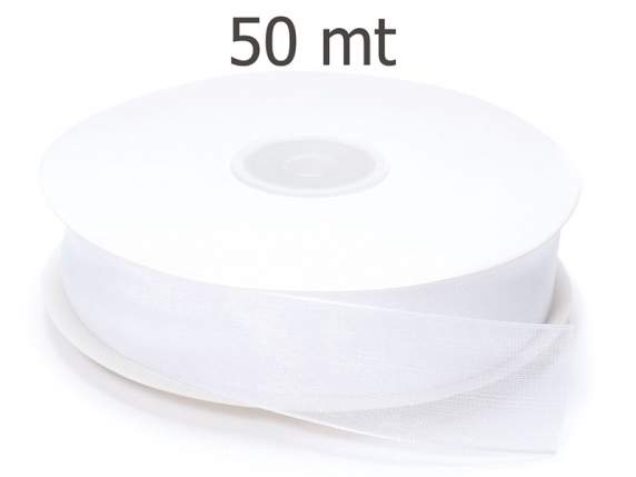 10 Rotoli Di Nastro In Organza Bianca: Perfetto Per Fiocchi, Bomboniere E Decorazioni Fai Da Te!
