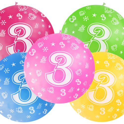 Palloncini 1m, Compleanno 3 anni