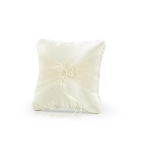 Cuscino portafedi farfalla crema