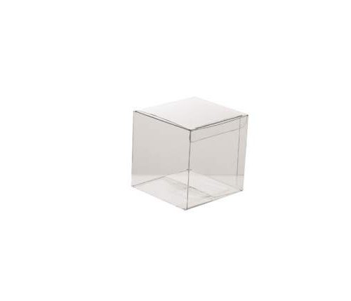 Scatola confetti trasparente cubo 6x6x6