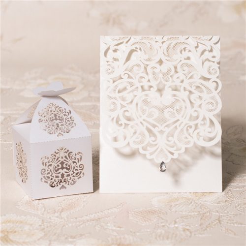 Scatoline portaconfetti matrimonio pizzo