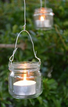 Candele matrimonio: illuminazione giardino