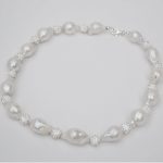 Collana in perle barocche e swarovski