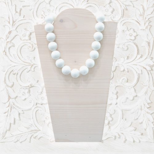 Collana agata bianca