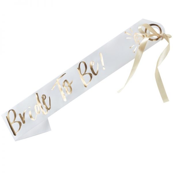 Sposa Addio Al Nubilato Fascia Sposa Bianca Con Perle E Strass