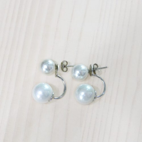 Orecchini doppia perla