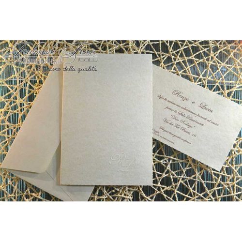 Partecipazioni classiche pergamena