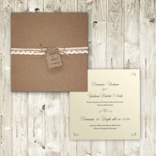 partecipazioni shabby chic