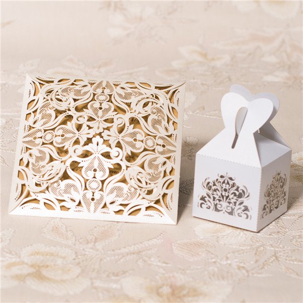 Scatoline Portaconfetti Matrimonio Perlato – 25 Pezzi, Bianco Con Dettagli Oro, Eleganti Bomboniere Per Battesimo E Comunione